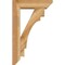 Ekena Millwork Merced Slat Rough Sawn Bracket w/ Offset Brace, Western Red Cedar, 6"W x 20"D x 32"H BKT0604X20X32MRC06RWR - alternate 3